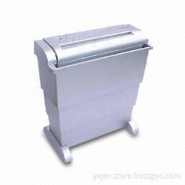 A4 Strip Cut Paper Shredder with Waste Basket and 6.6mm Shredded Size